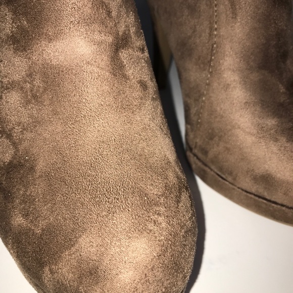 Top Moda Ankle zip Booties Taupe Neutral Size 8.5 - Picture 8 of 9